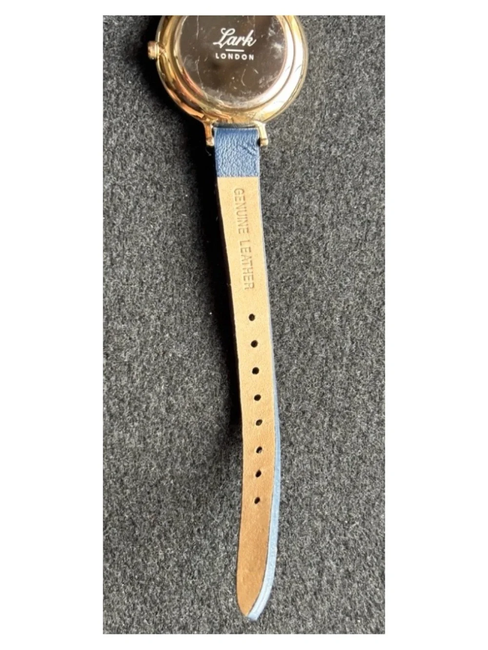 NWOT** Anthropologie LARK London Huxley Leather Watch **Needs Battery